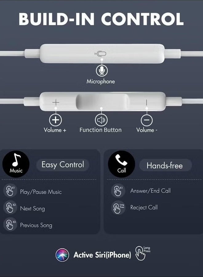 HAVEN EarPods With Lightning Connector White - Image 4